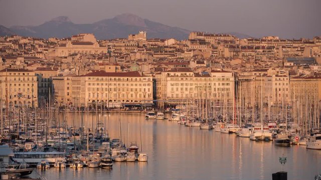 Timelapse of the Old Port in Marseilles