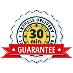 30 minutes Express Delivery illustration