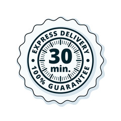 30 minutes Express Delivery illustration