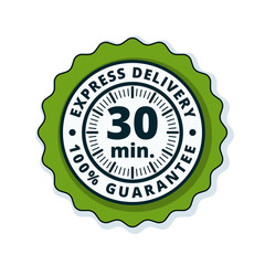 30 minutes Express Delivery illustration
