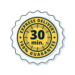 30 minutes Express Delivery illustration