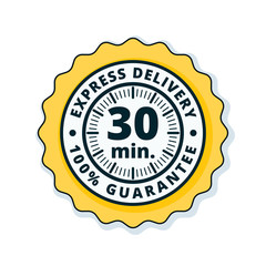 30 minutes Express Delivery illustration