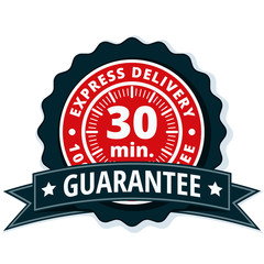 30 minutes Express Delivery illustration