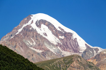 Mount Kazbek, Caucasus Mountains, Georgia, Stepantsminda, Kazbegi