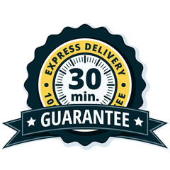 30 minutes Express Delivery illustration