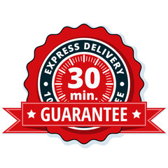 30 minutes Express Delivery illustration