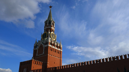 Fototapeta na wymiar Spasskaya tower of the Kremlin. Moscow. Russia./Built Structure, Capital Cities, Cathedral, Church, Famous Place