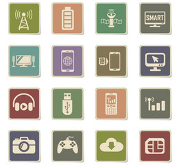hi tech icon set