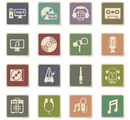 music icon set