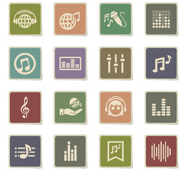 musical icon set
