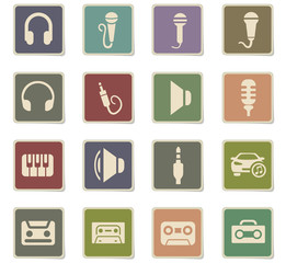 musical icon set