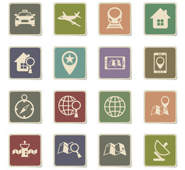 navigation icon set