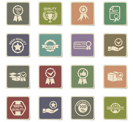 quality icon set