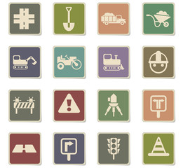 road repairs icon set