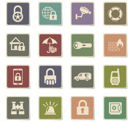 security icon set