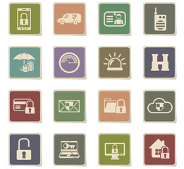 security icon set