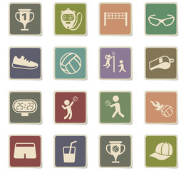 volleyball icon set