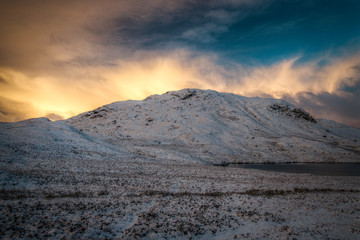 Winter Sunrise in Scottish Highlands