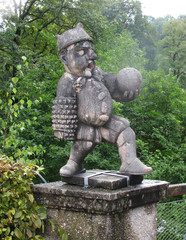     Parks in Salzburg adorn fairy gnomes.        