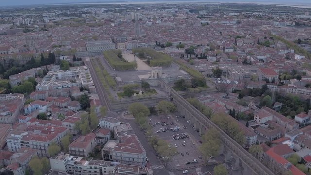 Aerial of Promenade du Peyrou and its surroundings