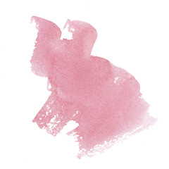 Isolated spots on white background. Watercolor stains, blots, smears. Blood, spray. Set for design