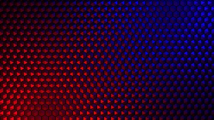 red and blue hexagonal background