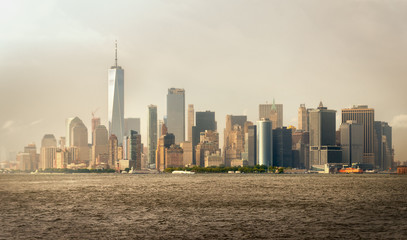 Obraz premium Skyline of Lower Manhattan