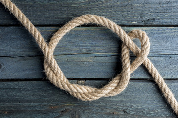 Timber Hitch Knot. Rope node.