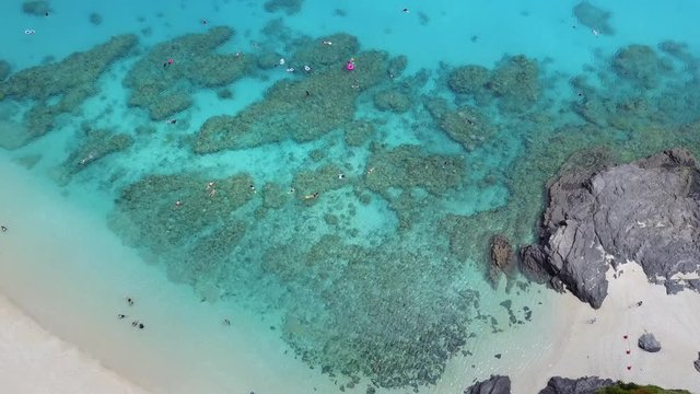 Okinawa beach Drone in Zamami island沖縄 離島 海 ドローン 