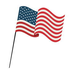 United States flag vector illustration graphic design