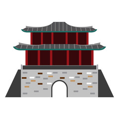 Asian palace symbol vector illustration graphic design
