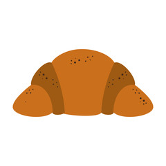Croissant fresh bread vector illustration graphic design
