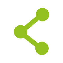 share symbol isolated icon