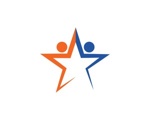 Star people Logo Template