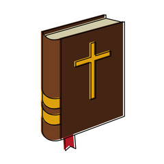 Obraz premium Holy bible symbol vector illustration graphic design