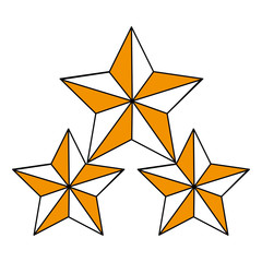 Stars shape symbol vector illustration graphic design