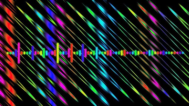 digital audio sound spectrum black background