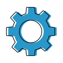 gear machine isolated icon