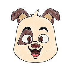 Cute dog cartoon vector illustration graphic design