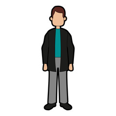 Doctor man cartoon vector illustration graphic design