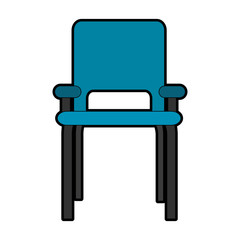 Waiting chair isolated vector illustration graphic design