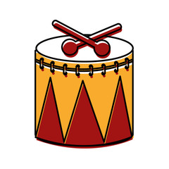 Fototapeta na wymiar carnival drum instrument icon