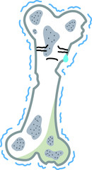 Unhealthy Bone face illustration