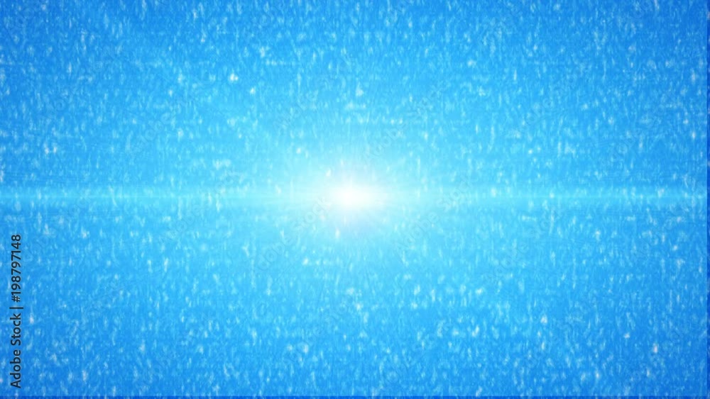 Aufkleber White Flicker Particle Explode On Blue Background. Motion Graphic Scatter Dot Pattern Idea Concept Design