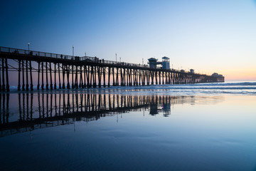 Pier Reflection at Sunset