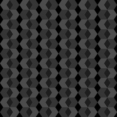 black geometric background. vector seamless pattern. simple shapes