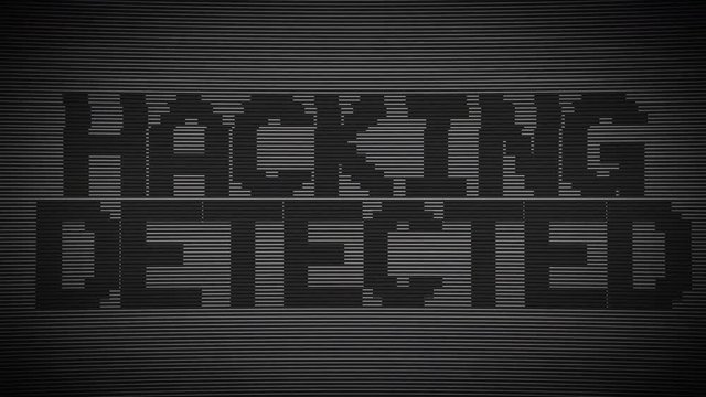 broken monitor hacking virus concept background