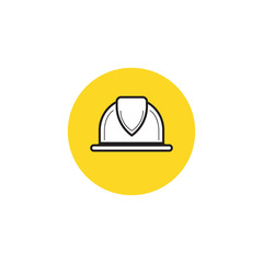 worker helmet, worker security filled vector icon. Pixel perfect vector illustration for logo, website, mobile app and other designs.