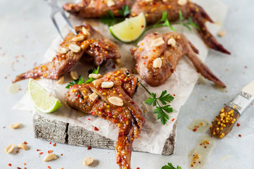 Sticky Grilled Chicken Wings