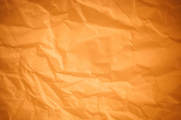 Brown crumpled paper background.